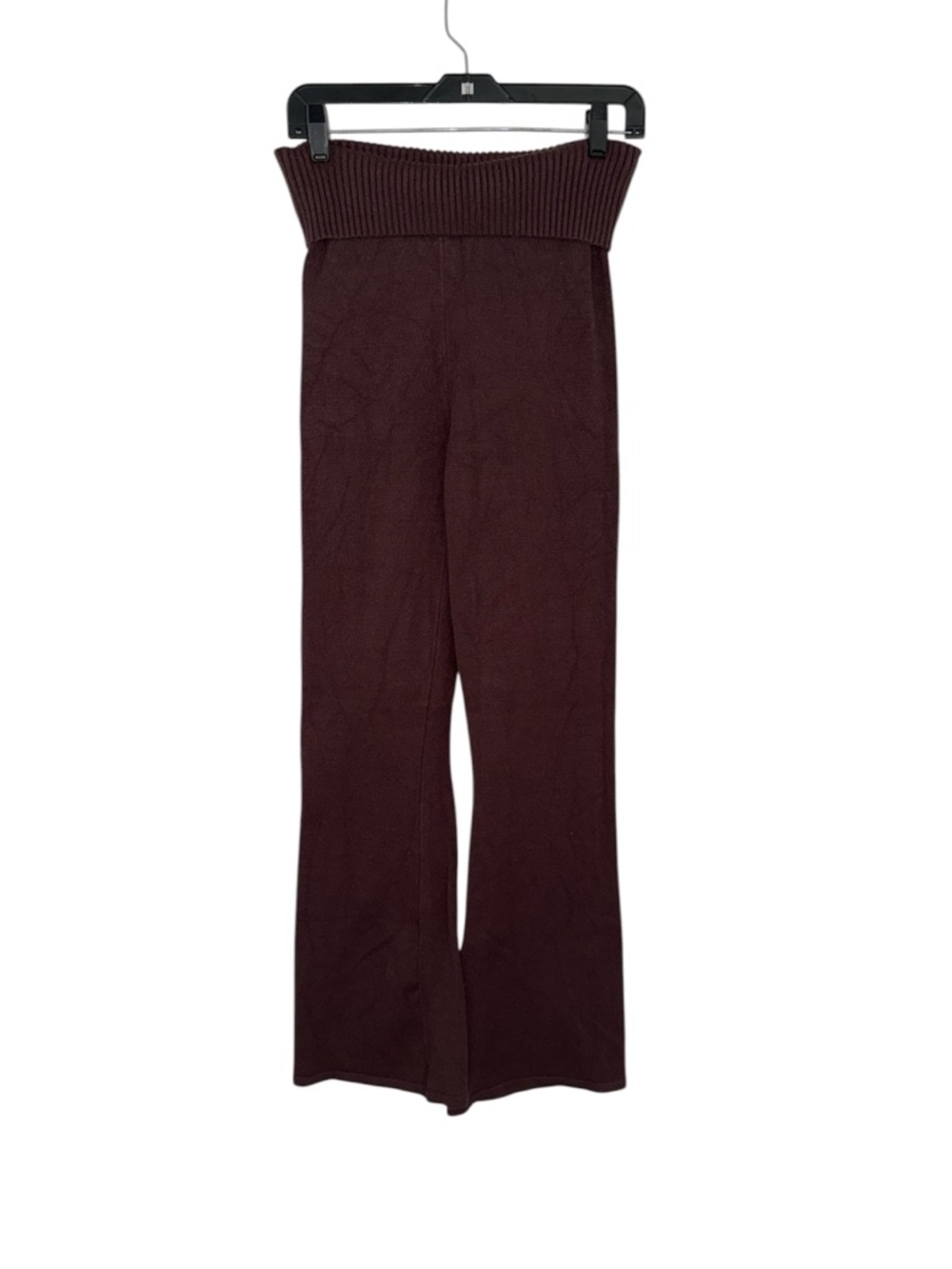 Faded Rose Knit Flare Pants